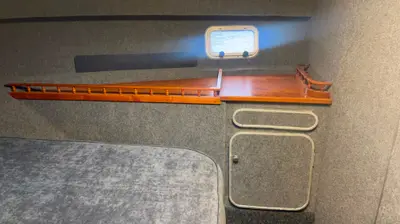1989 Colvic Suncruiser 35 — Forward cabin, shelf and stowage