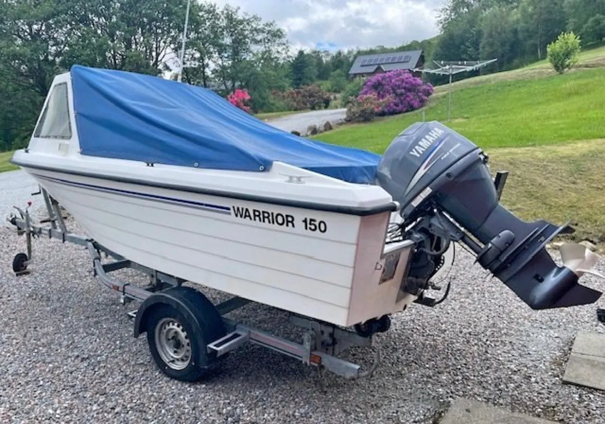 Warrior 150 “Mistral” — Boat On Trailer