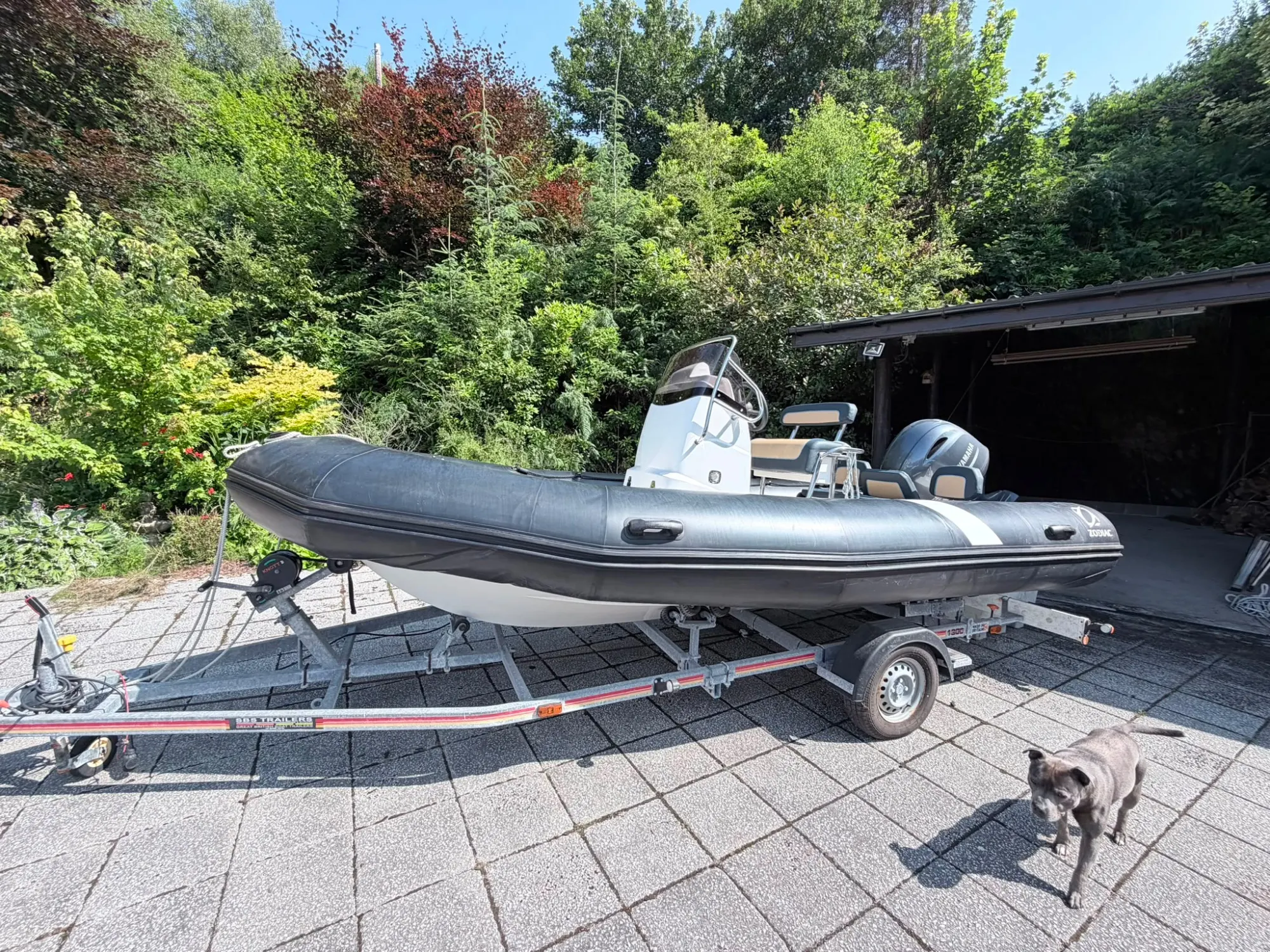 2021 Zodiac Pro Open 550 RIB — On Trailer